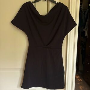 New with tags off the shoulder black mini dress